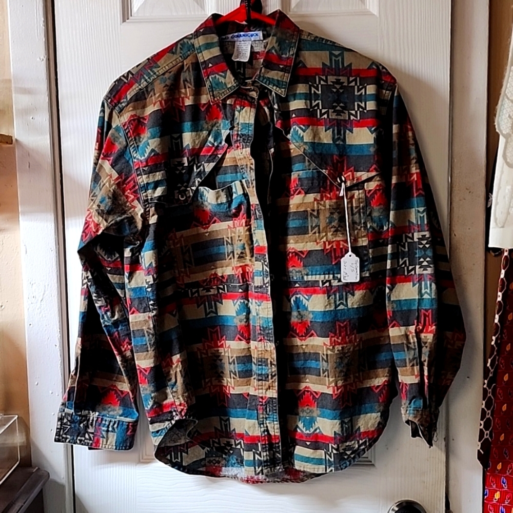 Vintage Top Connection Western Shirt Womens